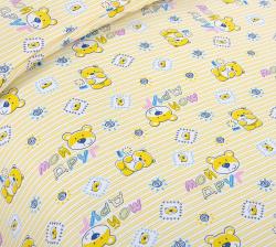 Детское постельное белье из трикотажа "Мой друг (желтый)"